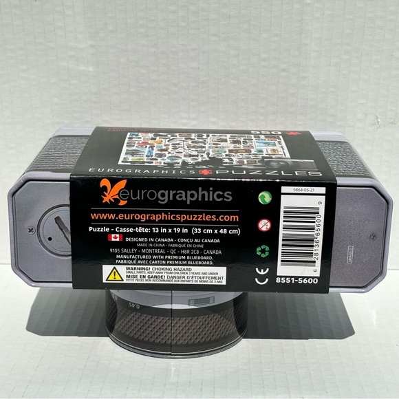 Eurographics Puzzle Collectible Tin Classic Cameras 550 pieces NEW Sealed - Picture 4 of 7